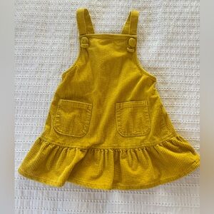 Art Class Vibrant Yellow Corduroy Dress Size 5T